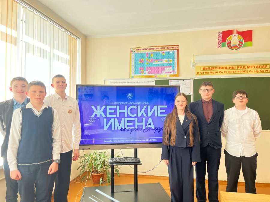 Интеллектуальная игра  «Женские имена на карте Беларуси».